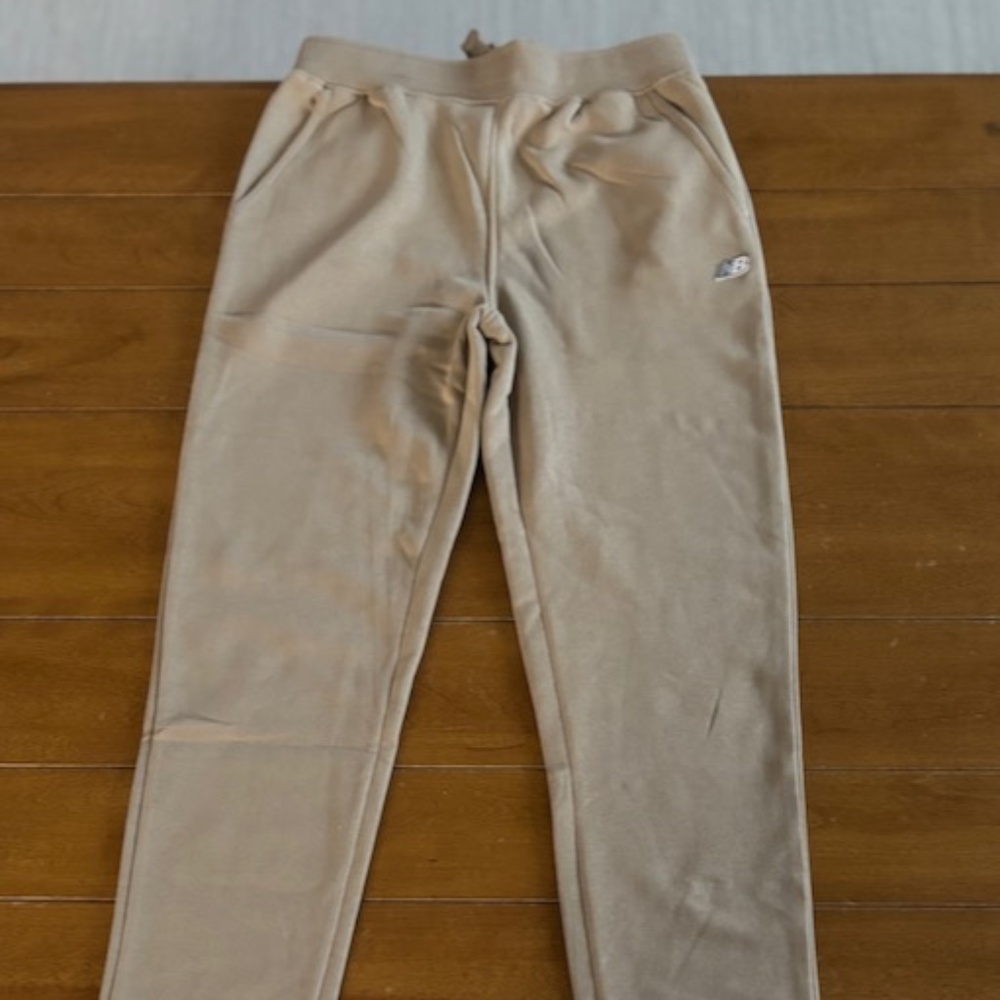 Brand New w/ Tags! New Balance Boys Tan Athletic Fleece Joggers Sz M (10/12)